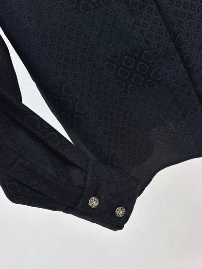 C 25 New Early Fall Jacquard Diamond-Quilted Pocket Shirt