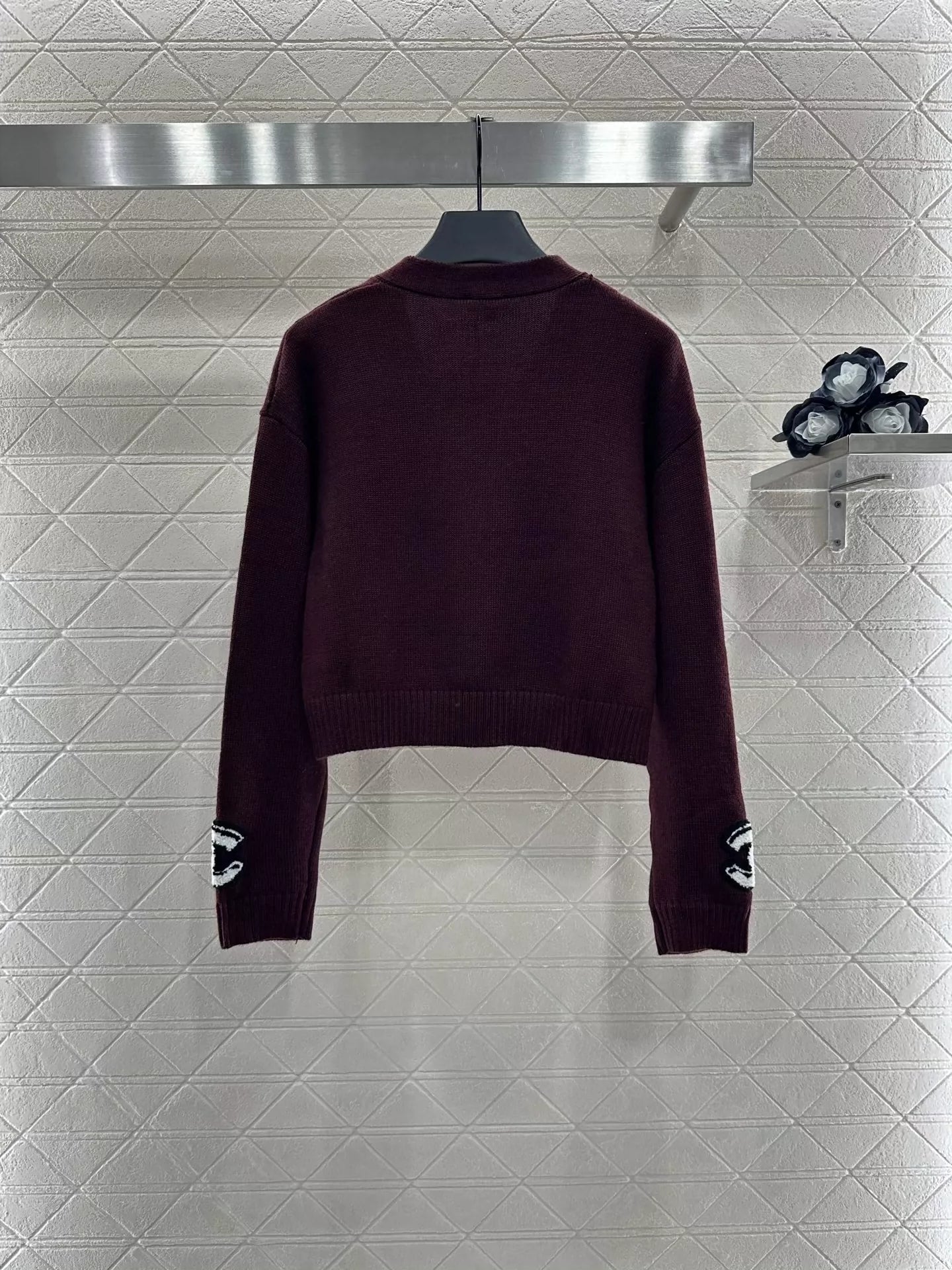C 25 Fashion logo knitted cardigan