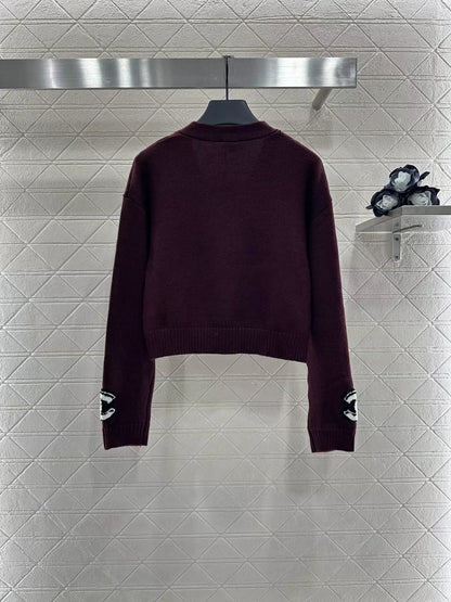 C 25 Fashion logo knitted cardigan