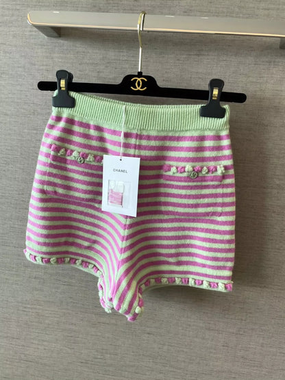 C 25 Pink Striped Shorts