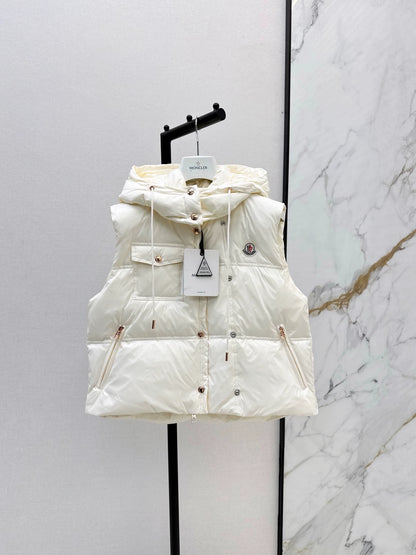 Mon 25 Detachable hooded stand-up collar down vest