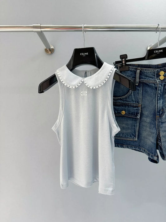 Ce 25 new style new product doll collar sleeveless top