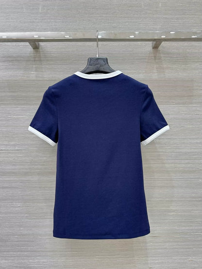M 25 Early Spring New Letter Slim T-shirt