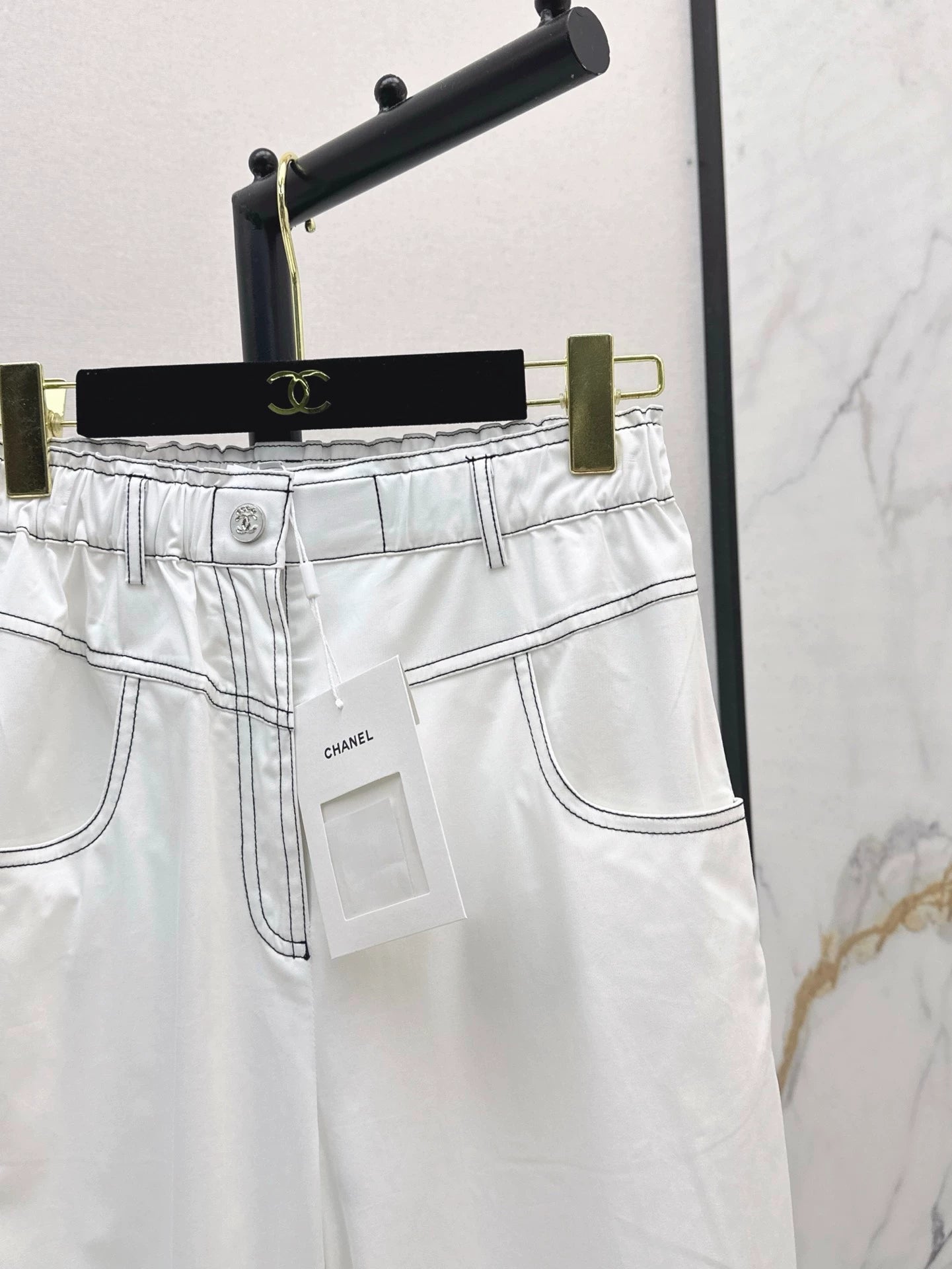 c 25 Spring/Summer New High Waisted Drawstring Trousers