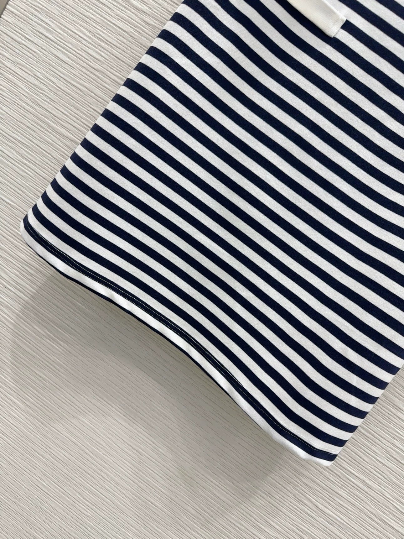 P 25 New Black and White Striped Dress