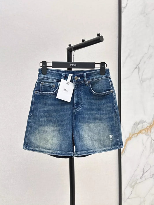 D 25 Spring/Summer New Classic Bee Embroidered Shorts(S-XXL,plus size)