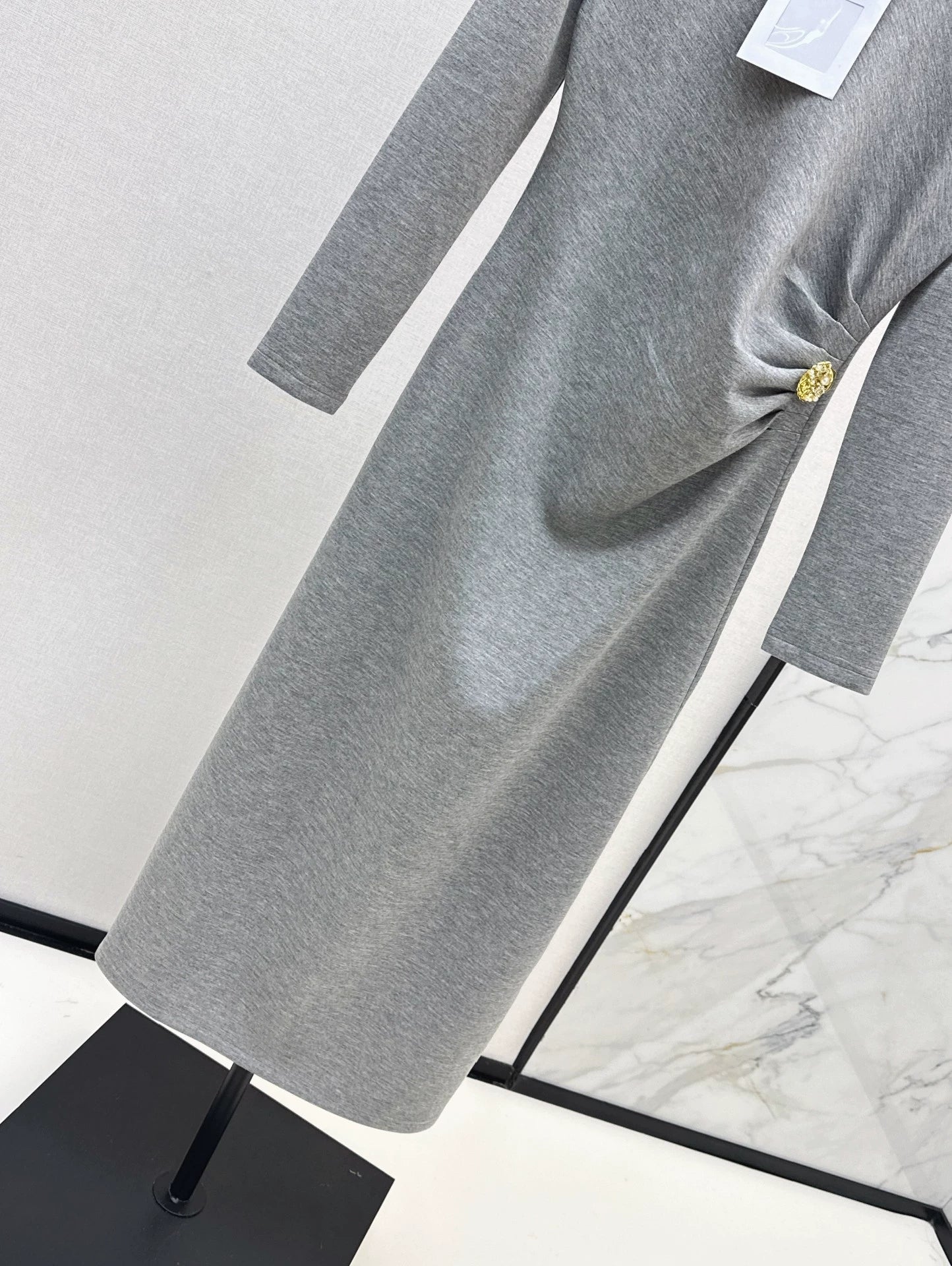 LOR 25fw Long waist-cinching dress