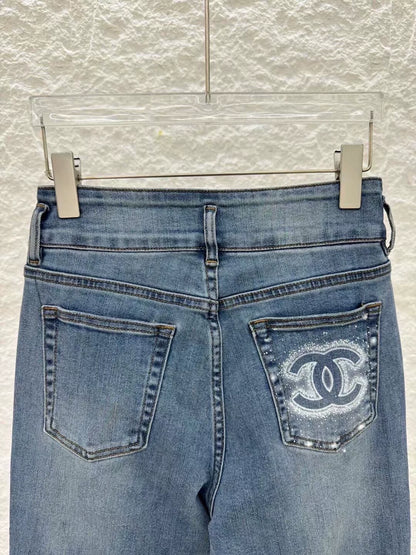 C 25 Slim-fit bootcut jeans