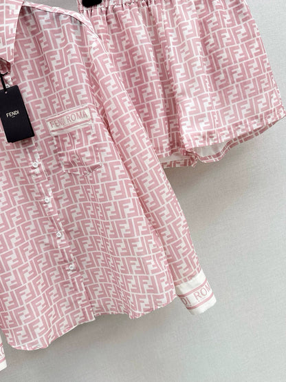 F 25 Spring/Summer Latest Classic Printed Casual Suit