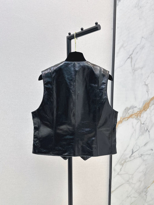 C 25A Premium Handcrafted Collection New Genuine Leather Vest