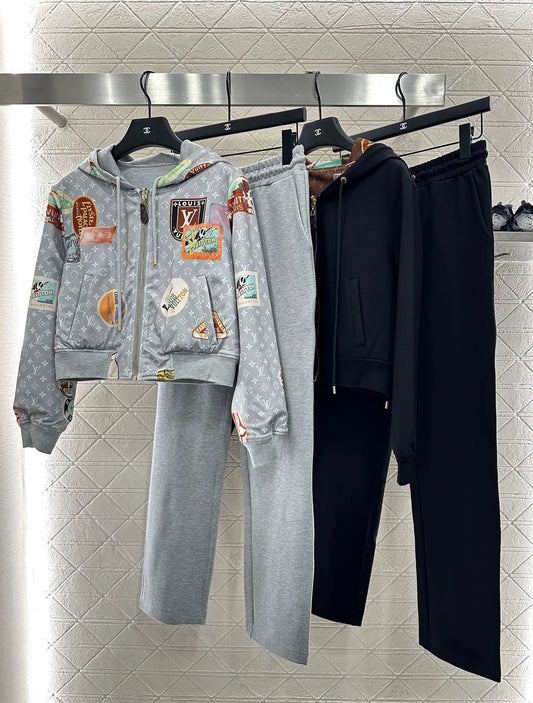L 25 Double-sided hooded jacket + trousers set