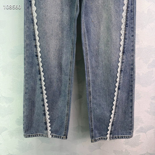 C 25 Lace panel jeans
