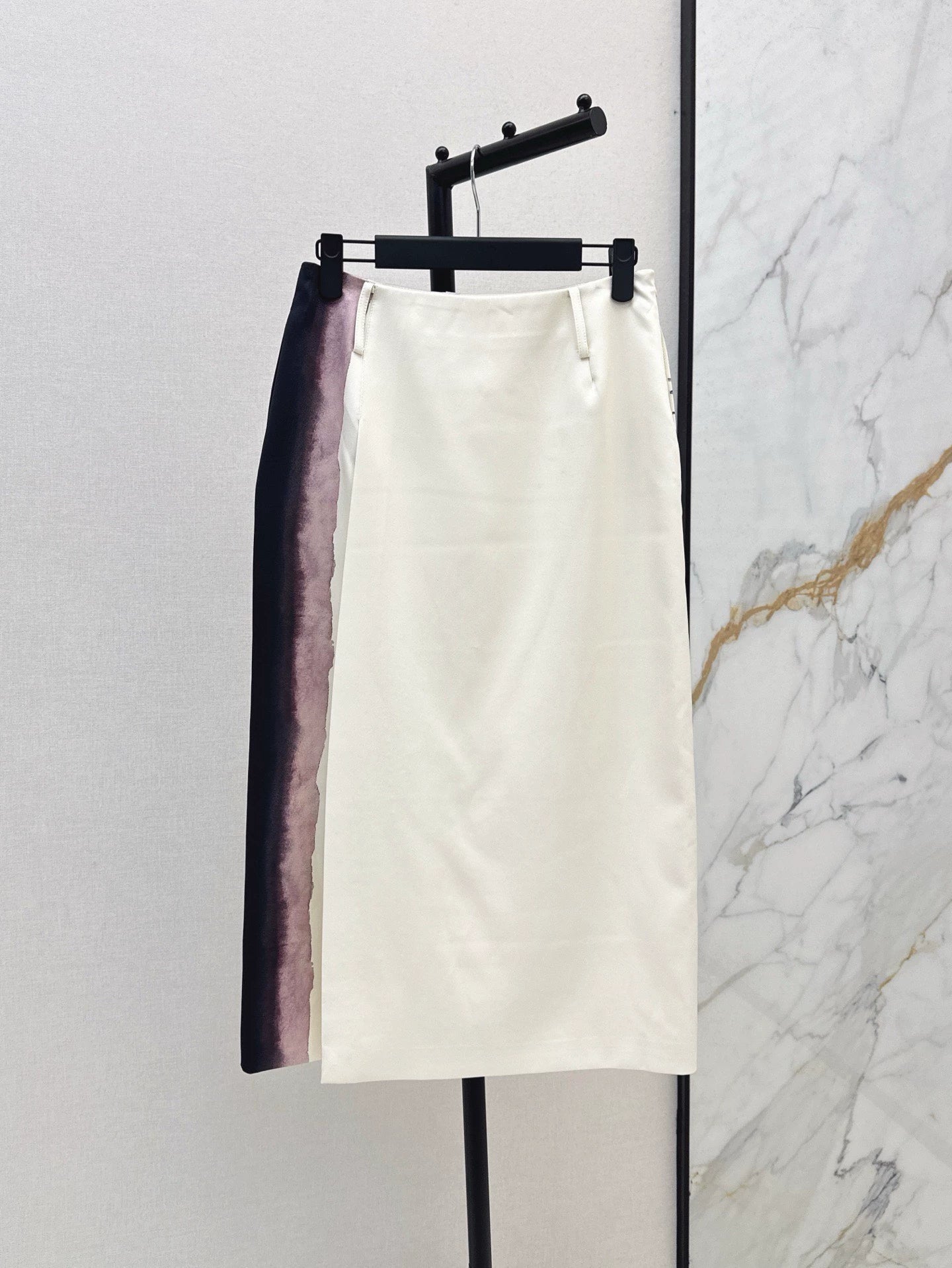 D 25 Spring and Summer New Printed Split Half-body Skirt