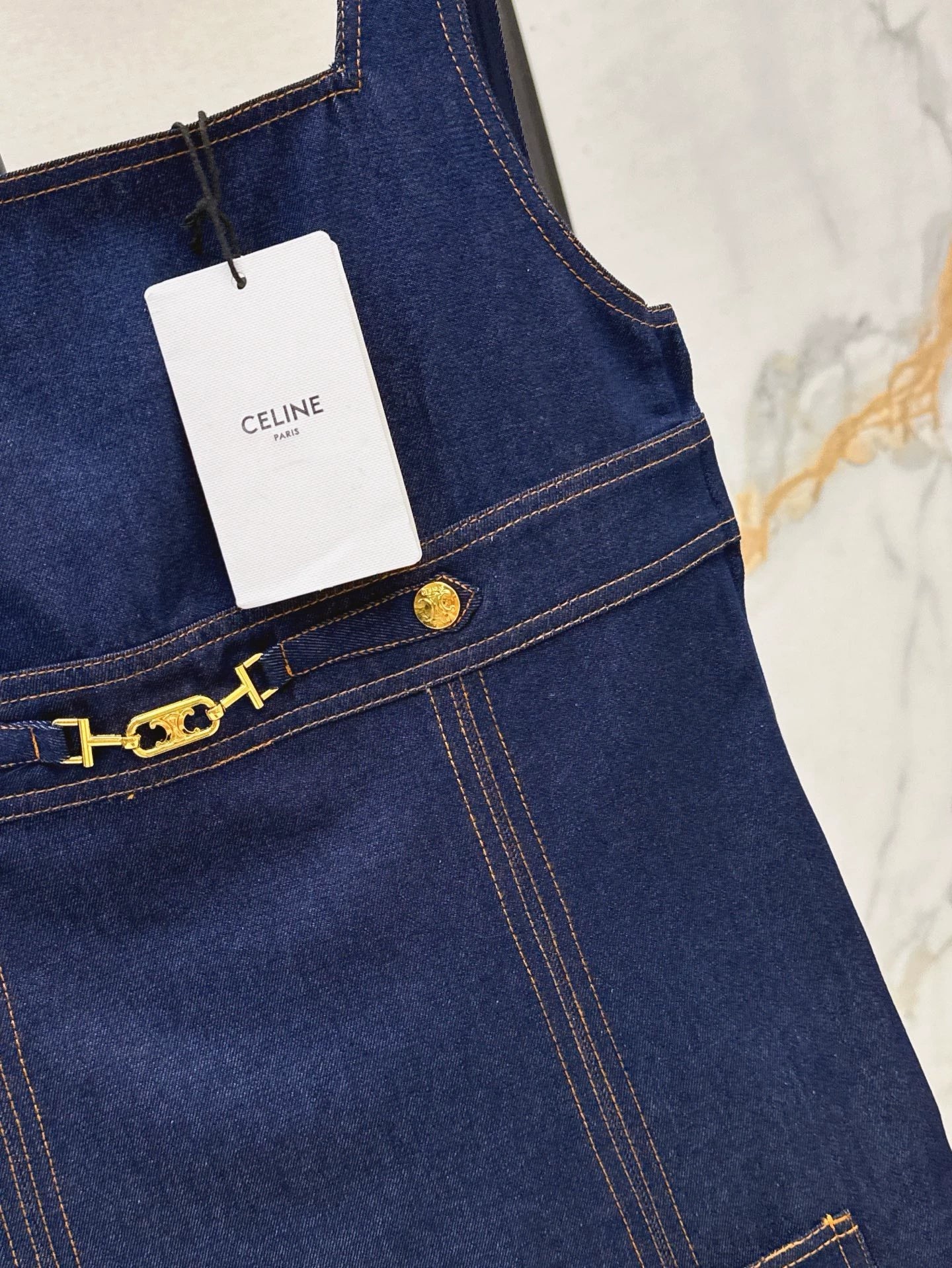 CE 25 Spring/Summer New Denim Vest Dress