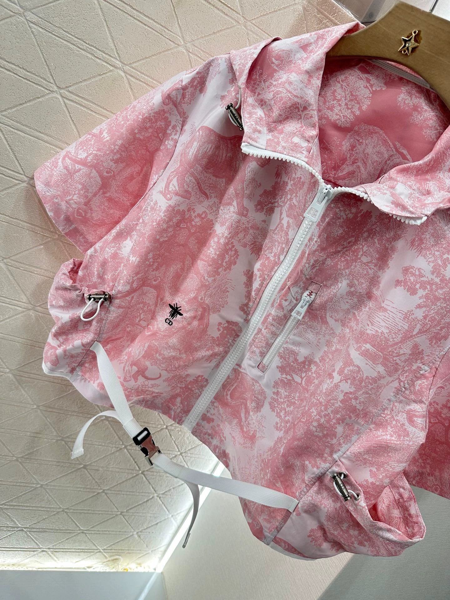 D 25 Jacquard short-sleeved jacket