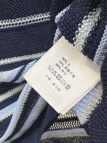 CE 25 Spring/Summer New Ice Silk Striped Knit Sweater