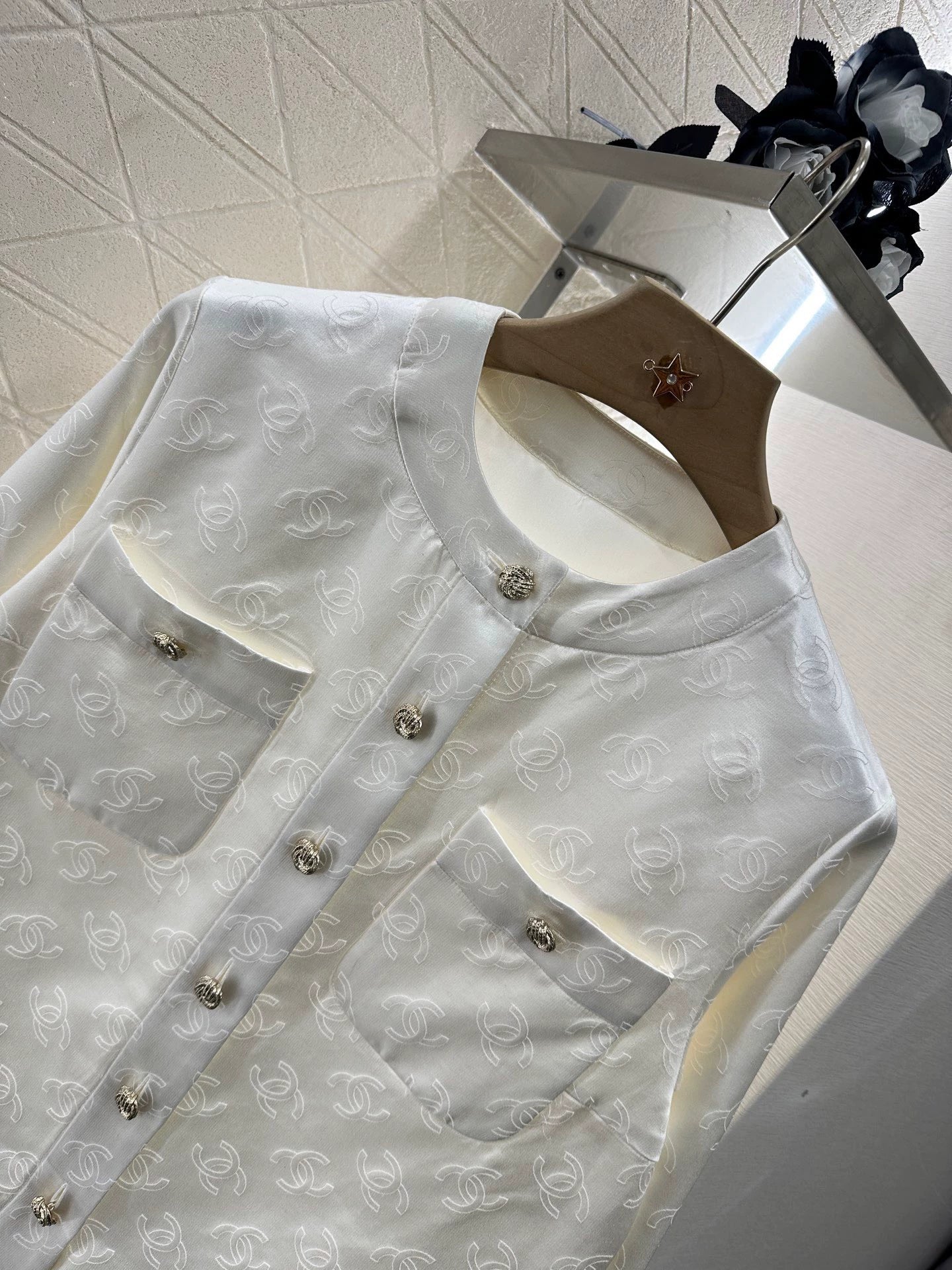C 25 Silk cotton jacquard small jacket