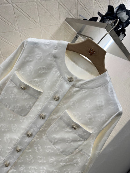 C 25 Silk cotton jacquard small jacket