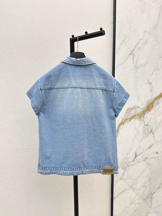 D 25 spring and summer new cowboy short-sleeved jacket