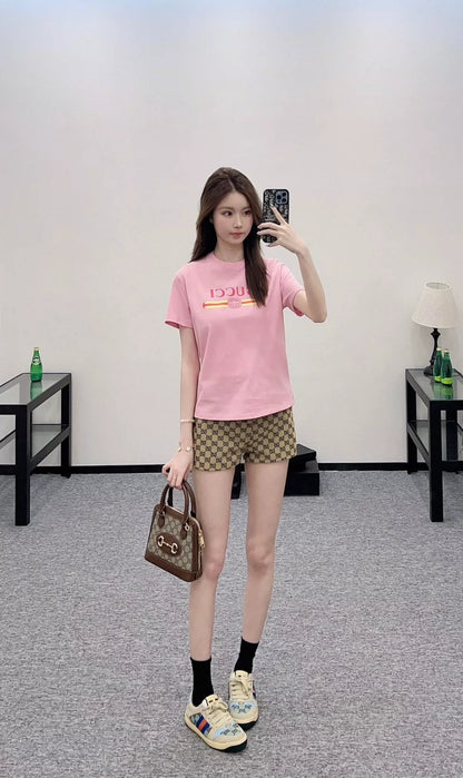 G 25 Summer New Printed Round Neck Short Sleeve T-Shirt