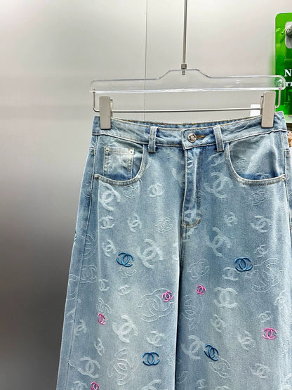 C 25 Summer new design jacquard jeans