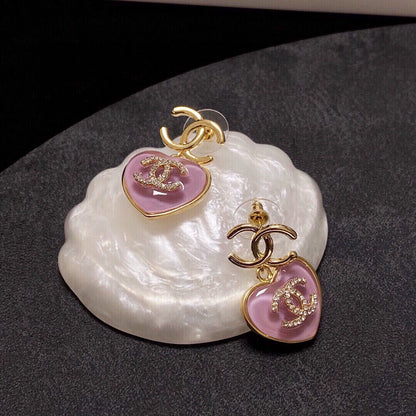 C 25 Amethyst Love Earrings