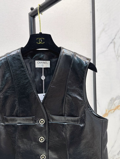 C 25A Premium Handcrafted Collection New Genuine Leather Vest