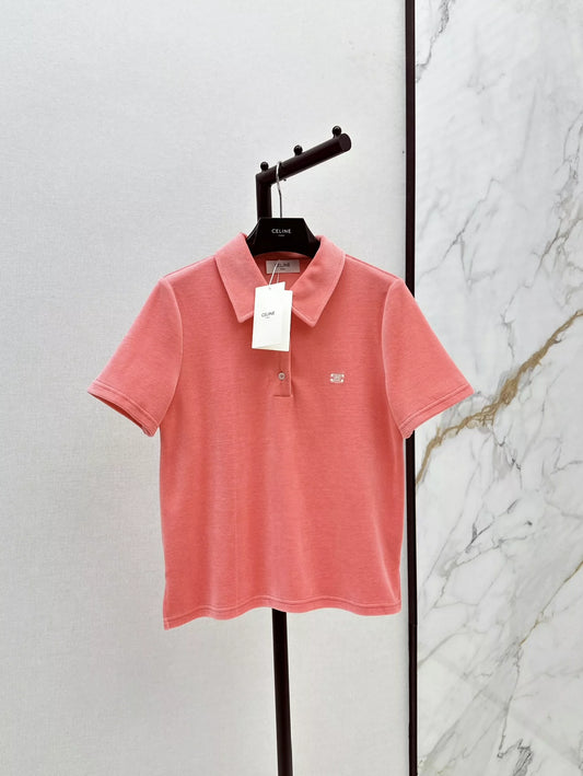 CE 25 new polo lapel velvet tops