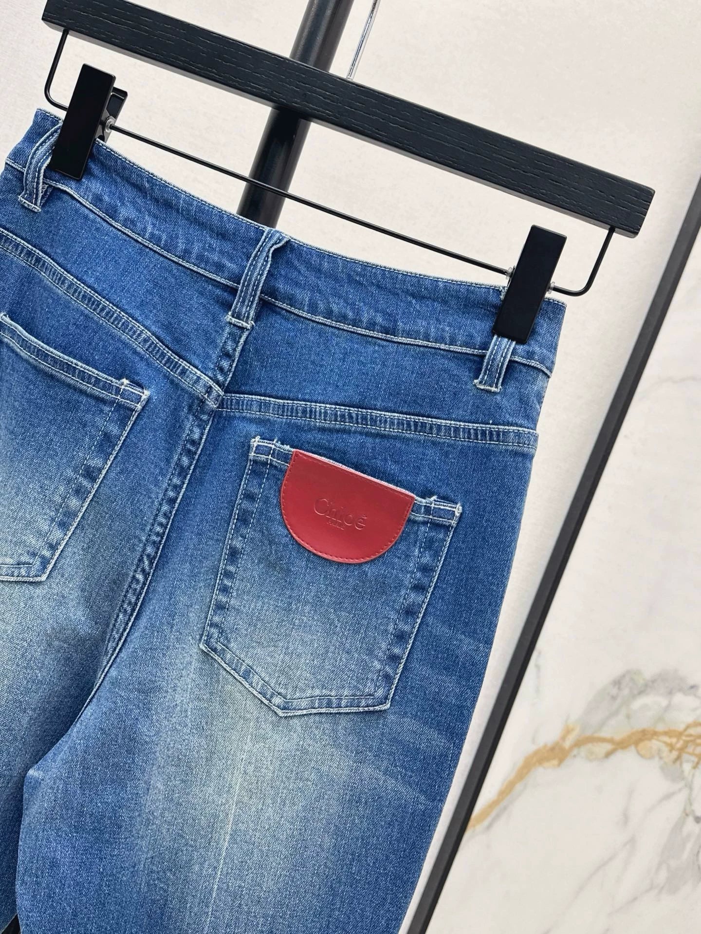 chl 25 spring and summer new Slim high waist denim pencil pants