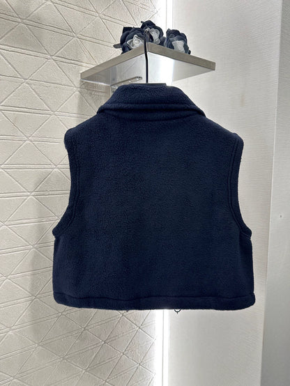M 25fw Plush Zipper Down Vest