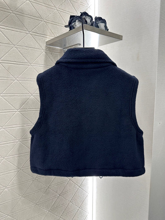 M 25fw Plush Zipper Down Vest