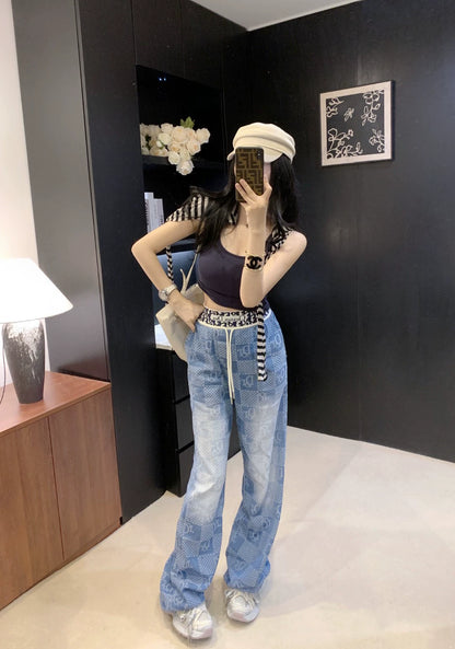 D 25 New Elastic Webbing Tencel Jeans