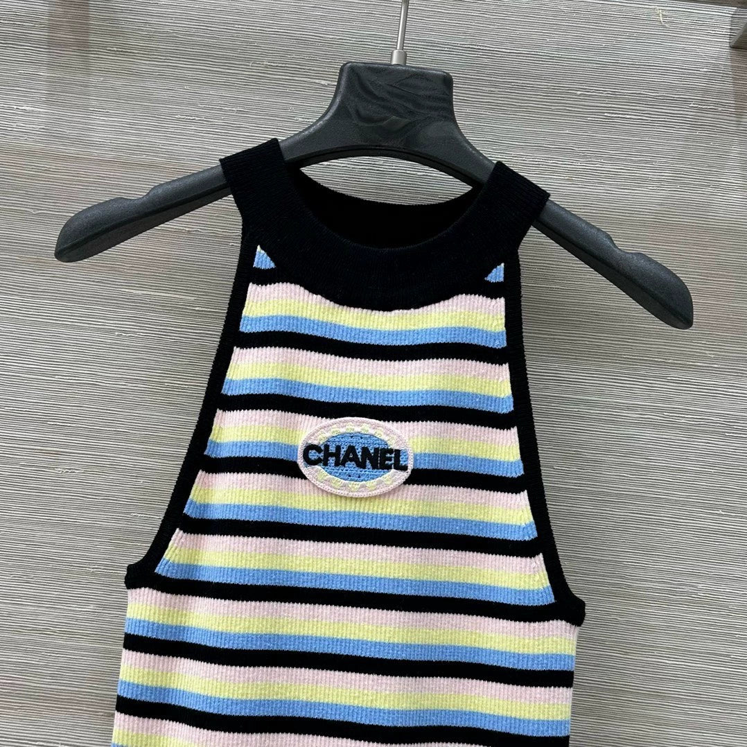 C 25 Burst New Design Striped Tank Top