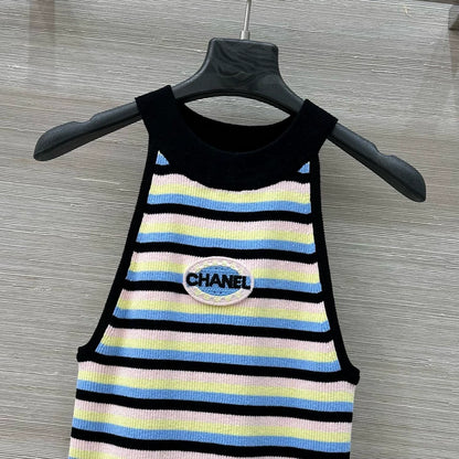 C 25 Burst New Design Striped Tank Top
