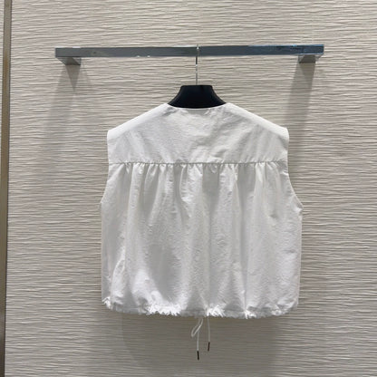 P 25 new triangle label straps sleeveless top half skirt set