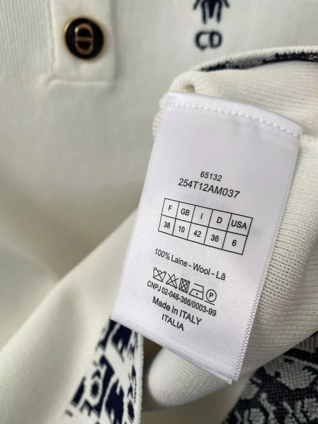 D 25 new lapel short-sleeved undershirt（white navy）