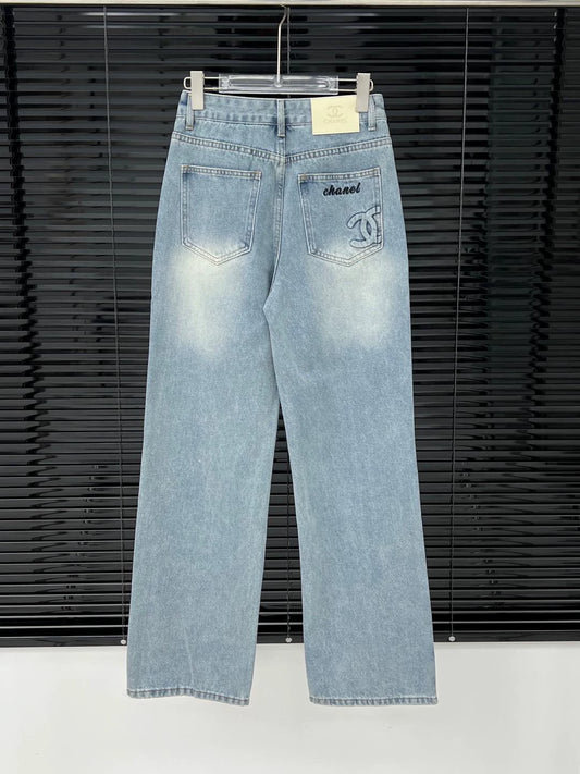 C 25 New Arrivals Straight-leg Pants High Waist Straight-leg Style