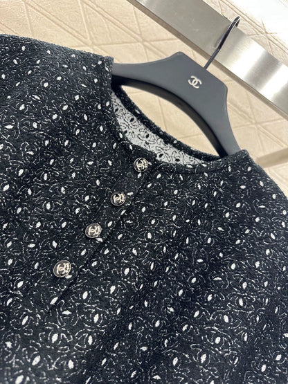 C 25 Drawstring Jacquard Dress