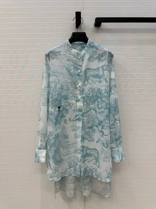D 25 New Animal Forest Printed Shirt
