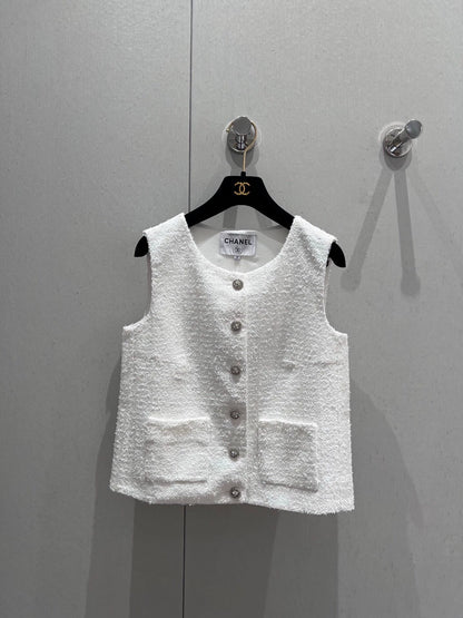 C 25 spring and summer new sequins chunky floral ni vest jacket