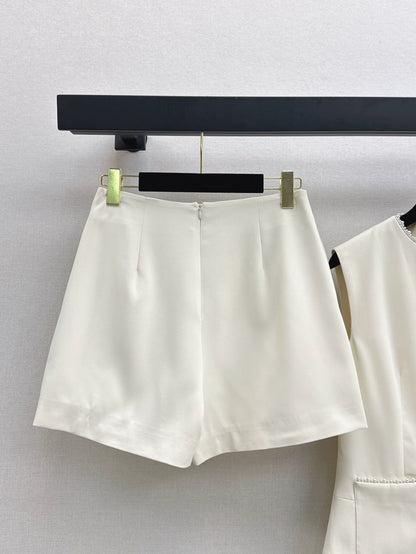 C 25 spring and summer new suit cubic waisted vest + shorts