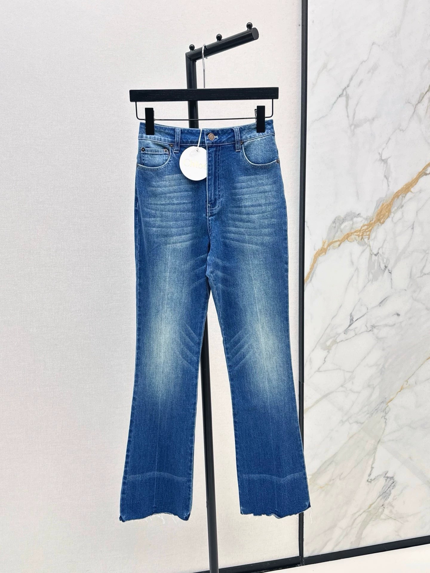 chl 25 spring and summer new Slim high waist denim pencil pants