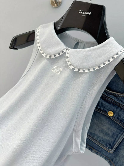 Ce 25 new style new product doll collar sleeveless top