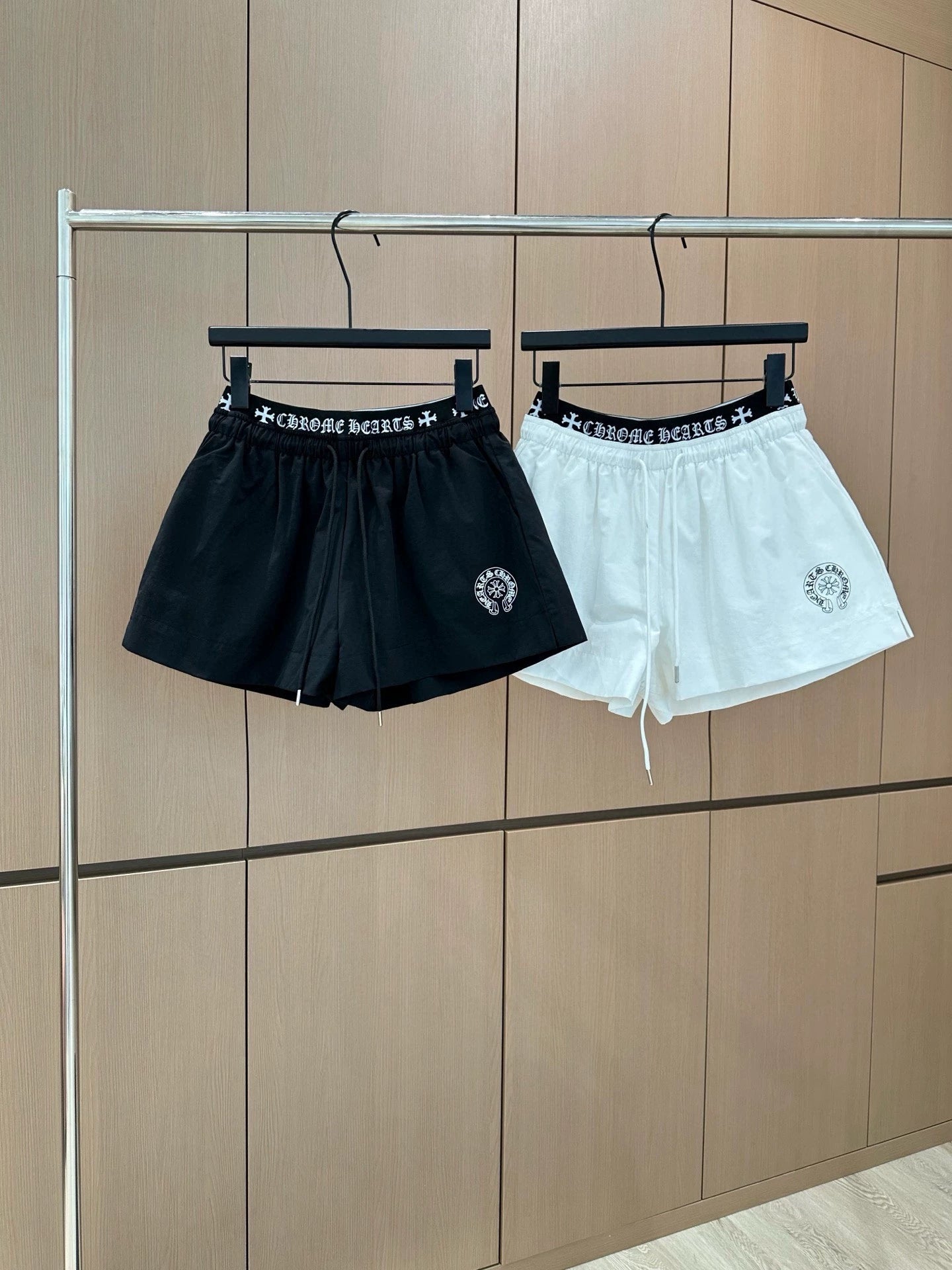 25 New Double Waist Head Printed Drawstring Shorts