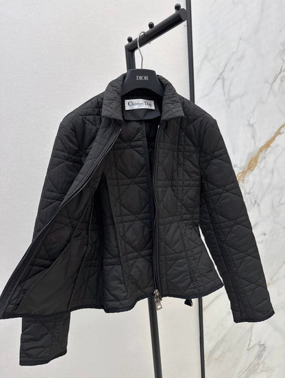 D 25fw Embroidered logo padded jacket