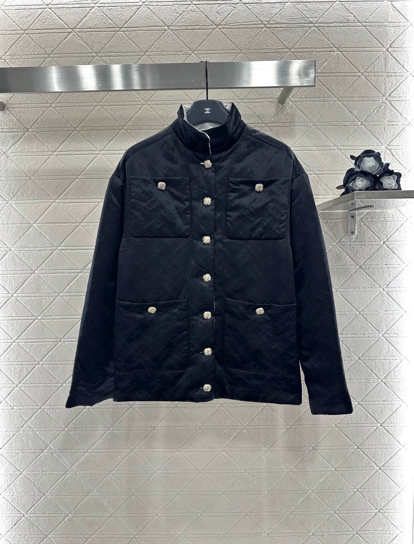C 25 Jacquard silk cotton jacket