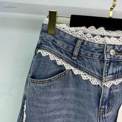 C 25 Lace panel jeans