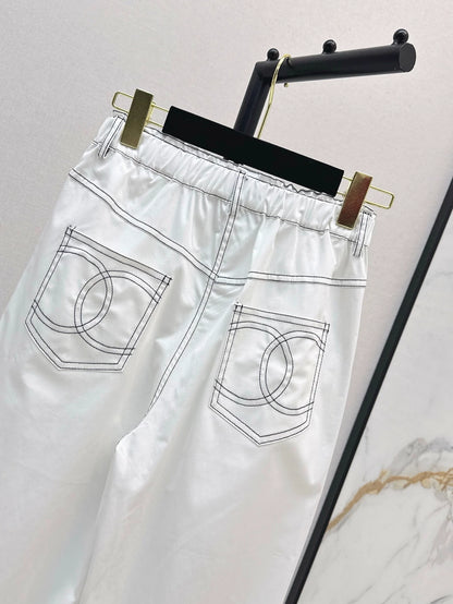 c 25 Spring/Summer New High Waisted Drawstring Trousers