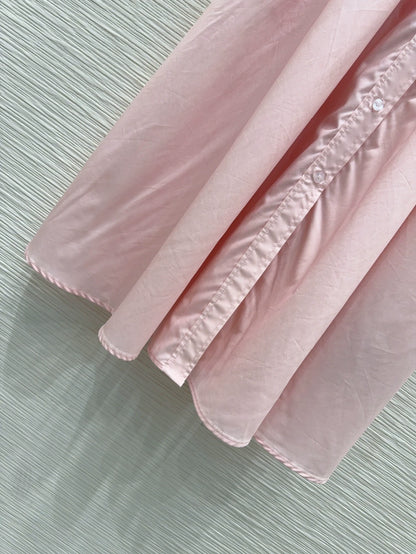 M 25 new embroidered letters tied short-sleeved shirt dresses
