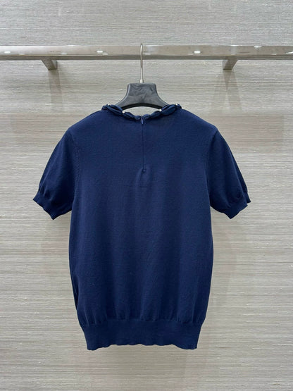 V 25 Spring/Summer New Knit Short Sleeve Top